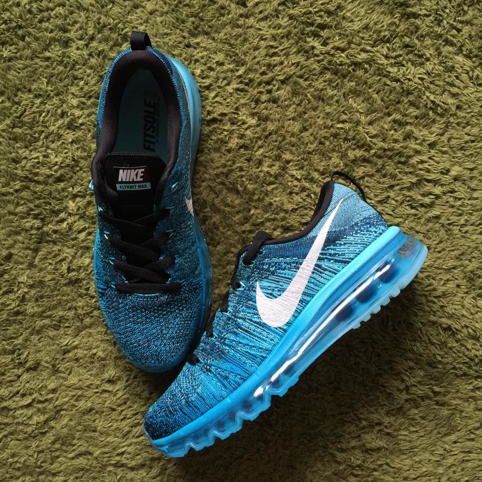 nike flyknit max 蓝雪花