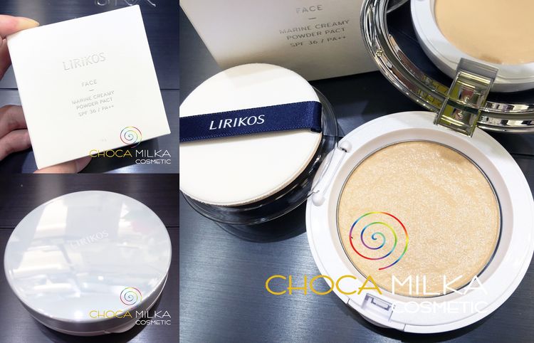 lirikos marine creamy powder pact spf36 /pa   海洋碎粉膏 13