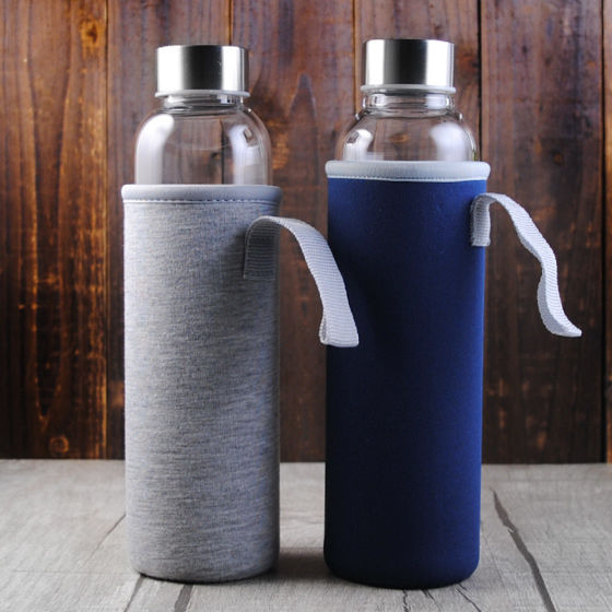 550cc outdoor fun green glass accompanying cup (plus free cloth set color random) customized - กระติกน้ำ - แก้ว สีเทา