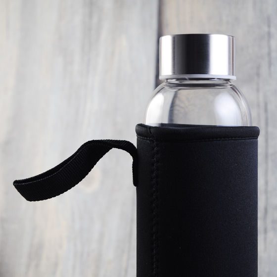 550cc outdoor fun green glass accompanying cup (plus free cloth set color random) customized - กระติกน้ำ - แก้ว สีเทา