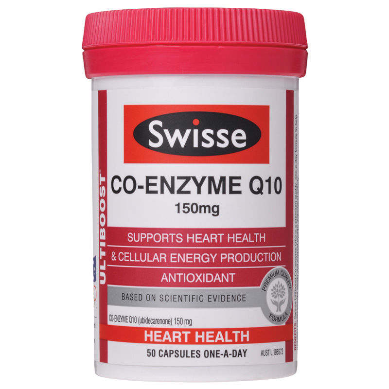 swisse ultiboost co-enzyme q10 150mg (50 capsules)