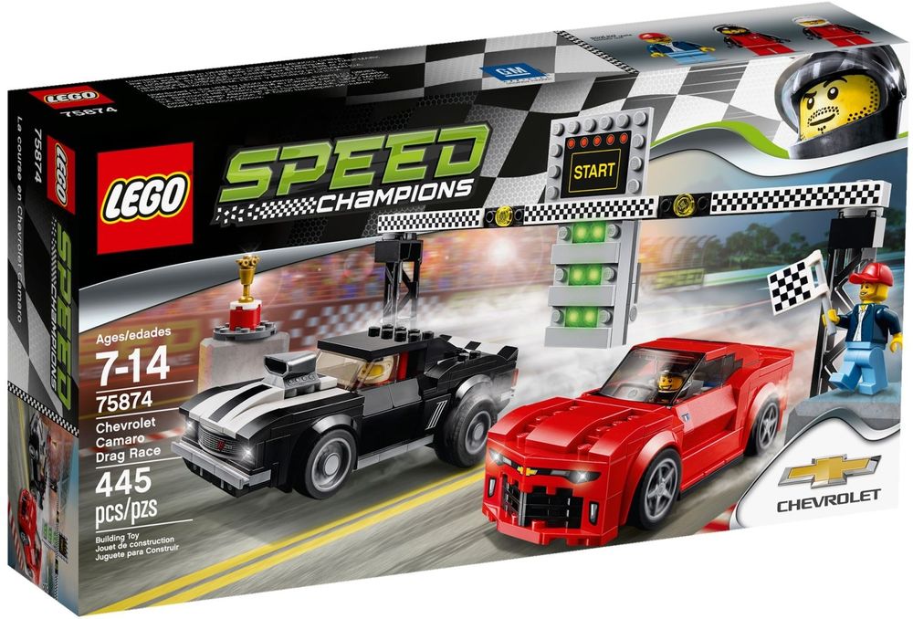 乐高lego speed 极速系列 75874 chevrolet camaro drag race